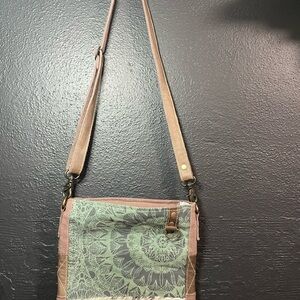 Stylish Green‎ and Tan Women's Bag